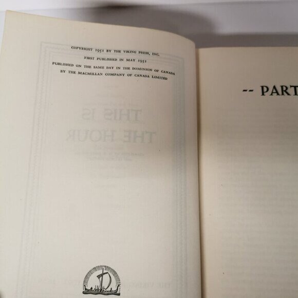 1951 This is the Hour Book by Lion Feuchtwanger Vtg Hardcover Historical Novel - Picture 7 of 10